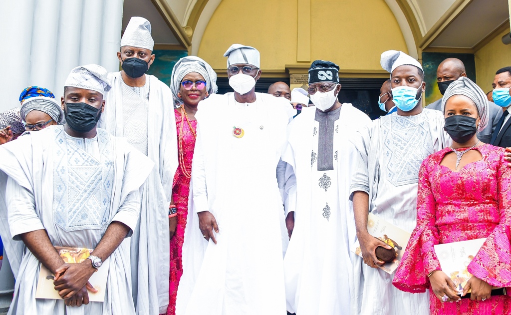 GOV. SANWO-OLU, ASIWAJU TINUBU AT FUNERAL SERVICE OF CHIEF (MRS) EMMANUELLA CARDOSO